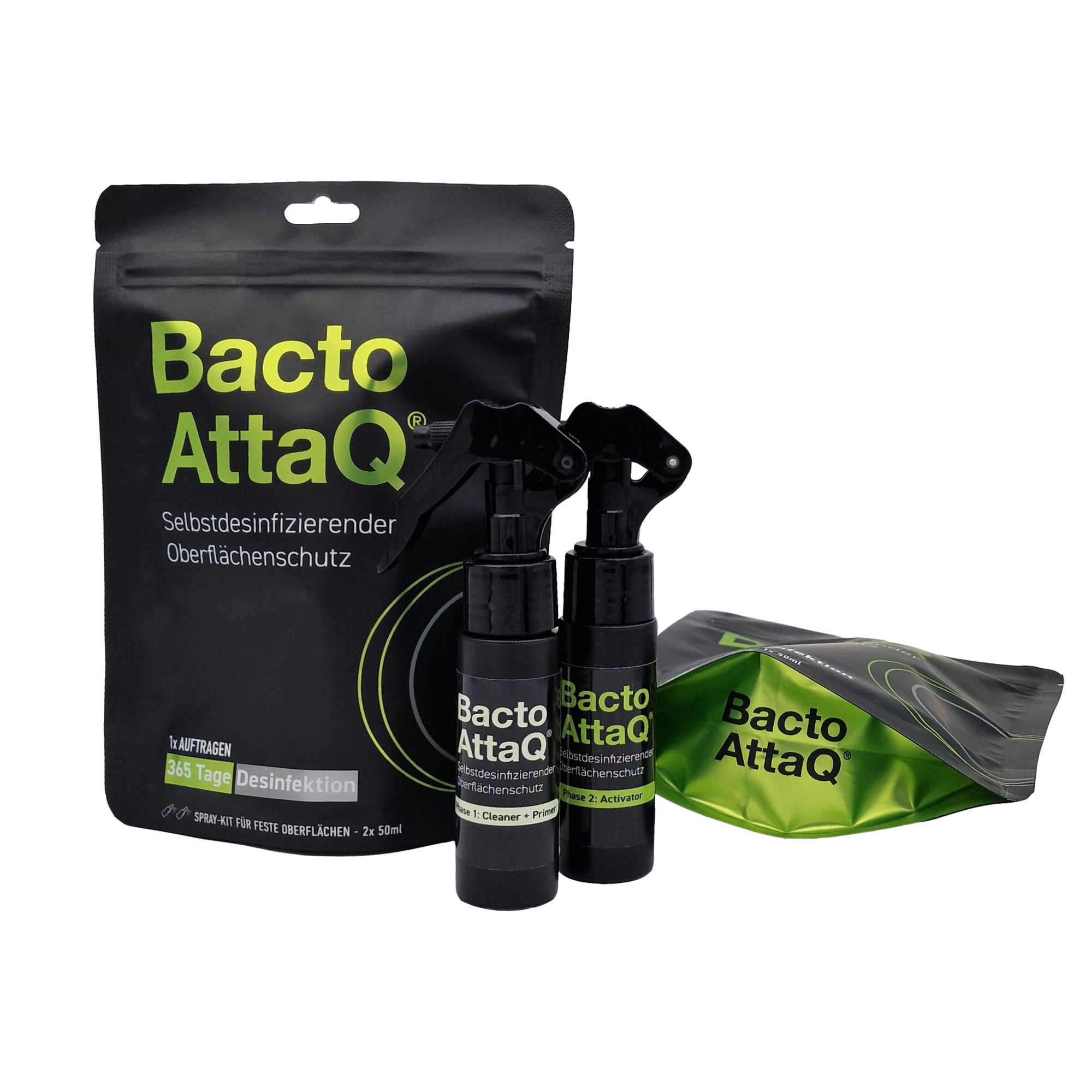 BactoAttaQ® Spray für feste Oberflächen 2x50 ml